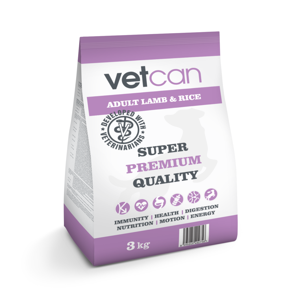 Vetcan Adult Lamb & Rice 3kg Vetcan