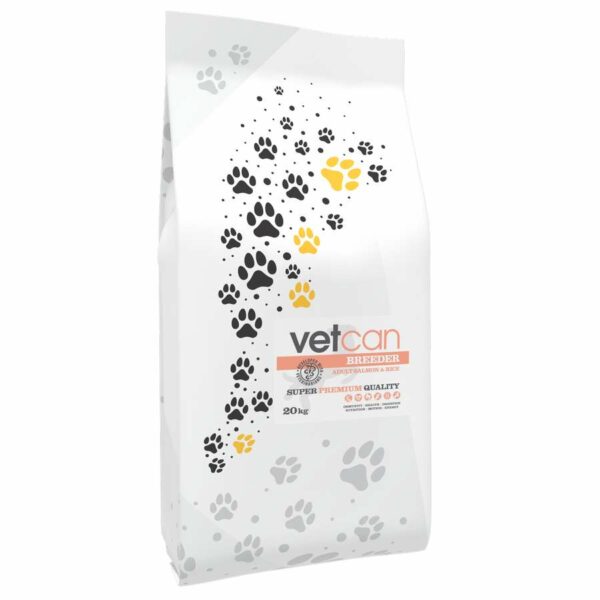 Vetcan Breeder Adult Salmon & Rice 20kg 23/13